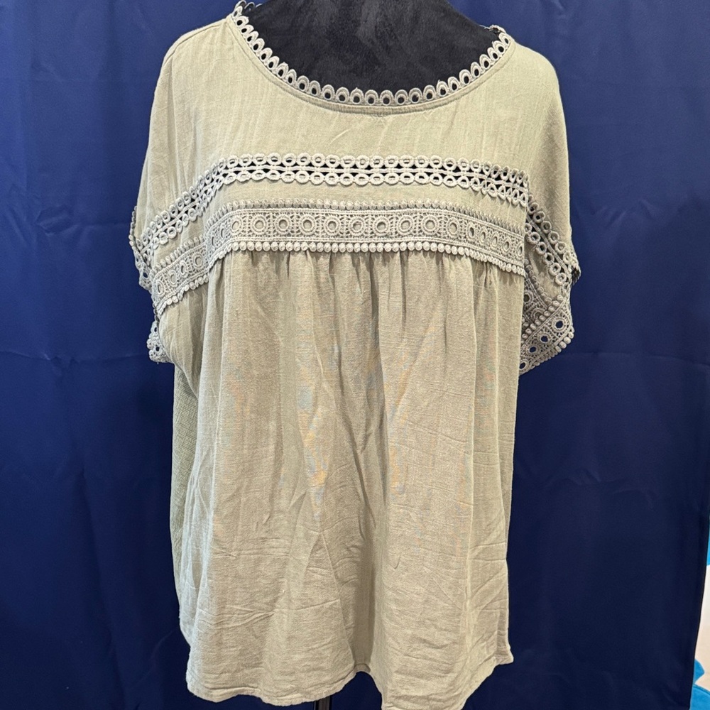 Chic Crochet Trim Women's Blouse